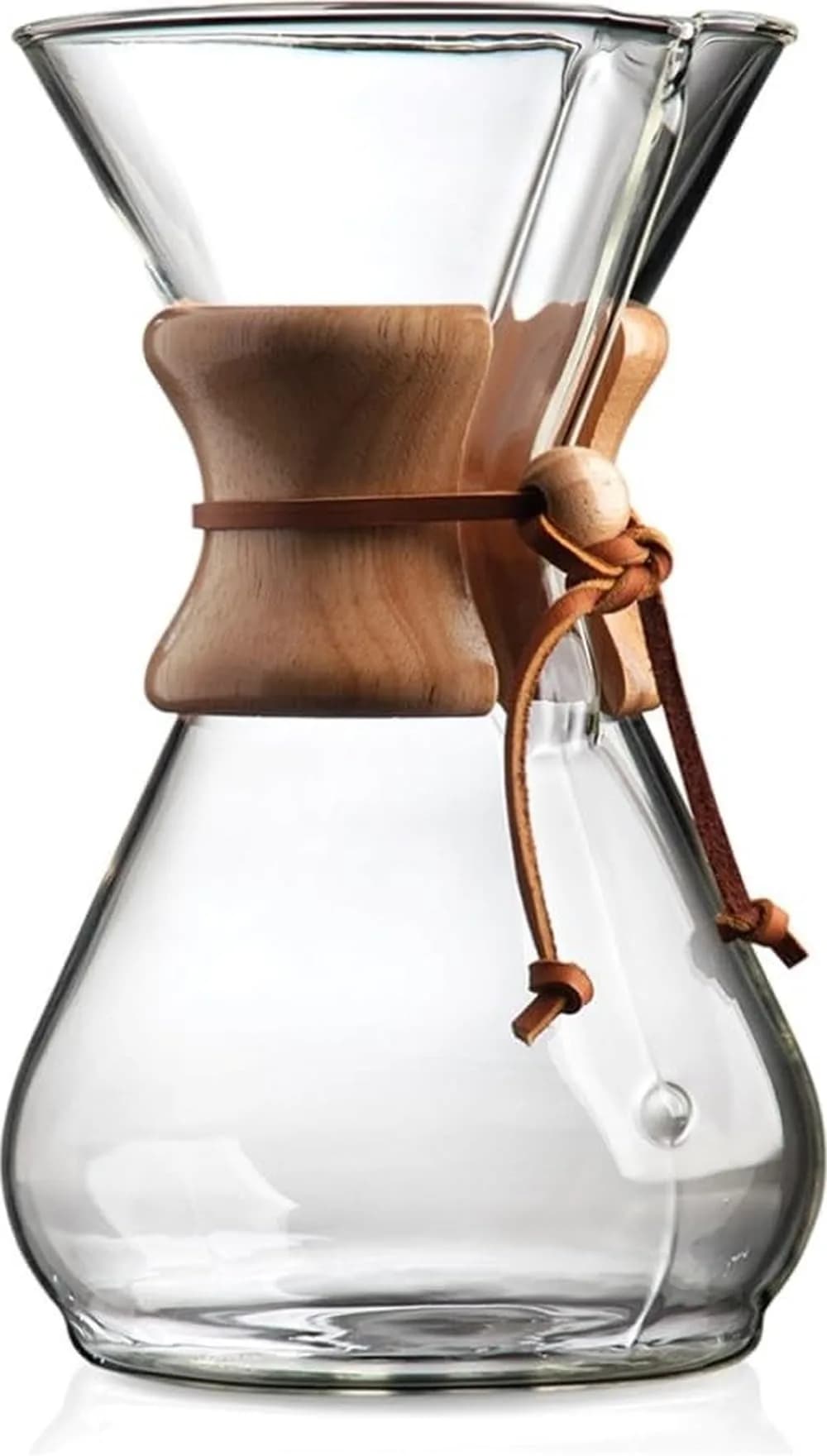 Chemex Pour-Over Glass Coffeemaker - Classic Series - 8-Cup | Elegant, Timeless Design for Perfect Coffee