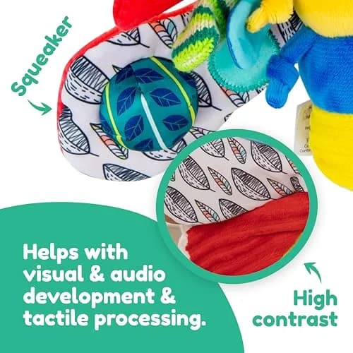 Lamaze Freddie the Firefly Clip-On Stroller Toy | Sensory Crinkle & Teether for Babies 0+ Months thumbnail 3