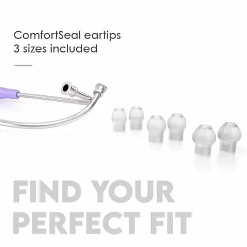 MDF Instruments MD One Stainless Steel Adult Stethoscope | Dual Head, Pastel Purple Tube, Silver Chestpieces thumbnail 8