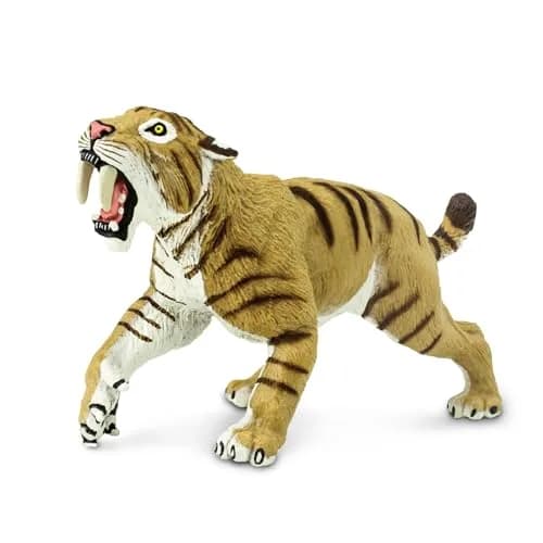 Safari Ltd. Smilodon Figurine - 4" Sabre-Toothed Tiger Educational Toy for Kids 3+ | Realistic Dinosaur Model thumbnail 4