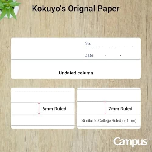 KOKUYO Composition Notebooks 10 Pack | 7mm Ruled Semi-B5 Pink for Students & Office thumbnail 7
