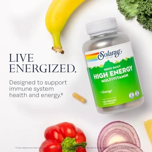 SOLARAY Once Daily High Energy Multivitamin 120 VegCaps | Timed Release for Immunity & Energy thumbnail 3