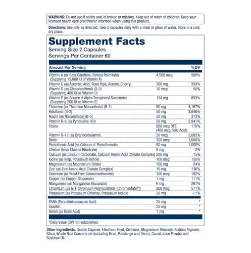 SOLARAY Twice Daily Multi Energy Multivitamin 120ct | Complete Non-GMO Vitamin & Mineral Support thumbnail 2