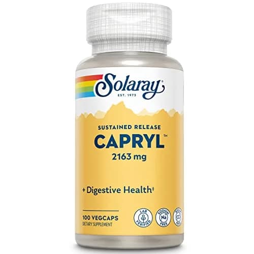 Solaray Capryl 100 Capsules | Mineral Support for Wellness & Ketogenic Lifestyle thumbnail 1