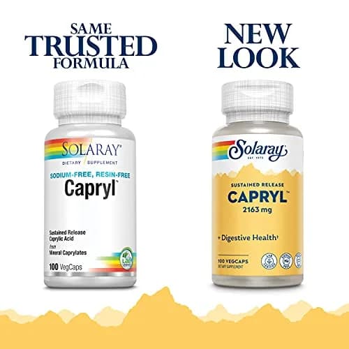 Solaray Capryl 100 Capsules | Mineral Support for Wellness & Ketogenic Lifestyle thumbnail 2