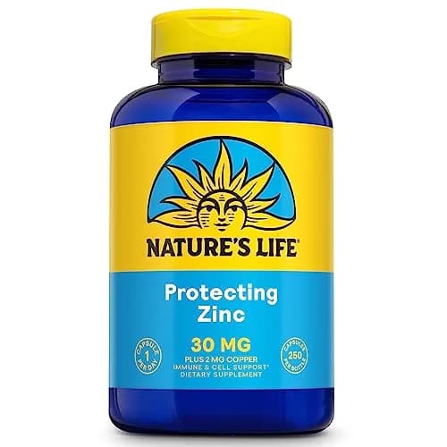 Nature's Life Zinc Picolinate 30 mg with Copper | 250 Capsules for Immune & Skin Support thumbnail 1