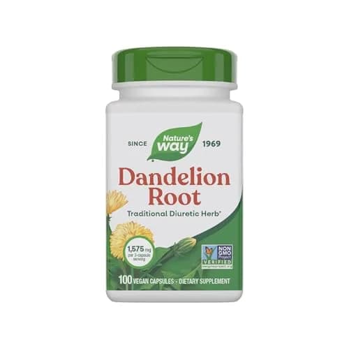 Nature's Way Dandelion Root Capsules 100 Count | Traditional Diuretic Herb, Vegan, Non-GMO thumbnail 1