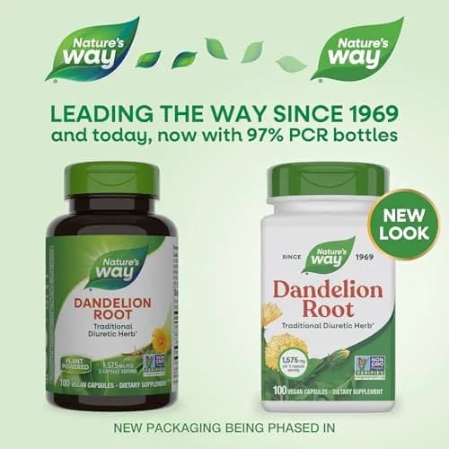 Nature's Way Dandelion Root Capsules 100 Count | Traditional Diuretic Herb, Vegan, Non-GMO thumbnail 6