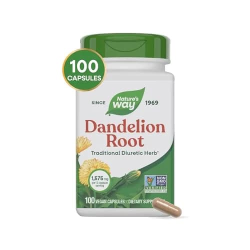 Nature's Way Dandelion Root Capsules 100 Count | Traditional Diuretic Herb, Vegan, Non-GMO thumbnail 7