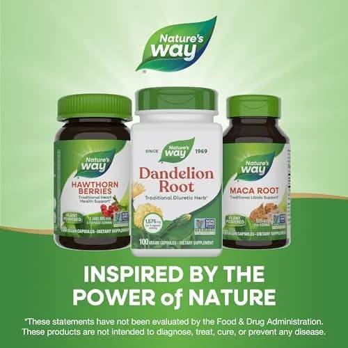 Nature's Way Dandelion Root Capsules 100 Count | Traditional Diuretic Herb, Vegan, Non-GMO thumbnail 8