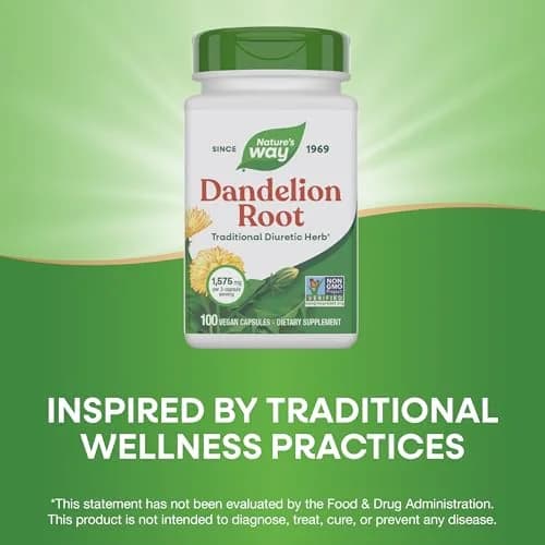 Nature's Way Dandelion Root Capsules 100 Count | Traditional Diuretic Herb, Vegan, Non-GMO thumbnail 3