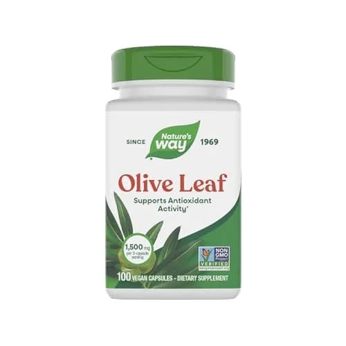 Nature's Way Olive Leaf Herbal Capsules 1500mg | Supports Antioxidant Activity, Vegan, Gluten-Free thumbnail 1
