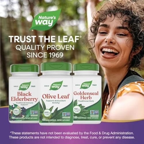 Nature's Way Olive Leaf Herbal Capsules 1500mg | Supports Antioxidant Activity, Vegan, Gluten-Free thumbnail 7