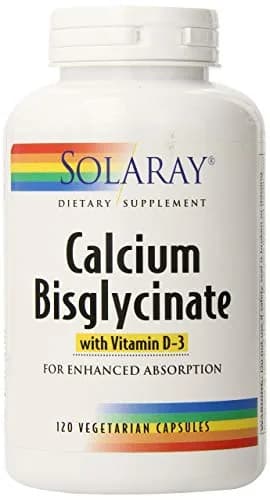 SOLARAY Calcium Bisglycinate Supplement 1000mg 120 Veg Caps | Bone & Teeth Support, Enhanced Absorption thumbnail 4