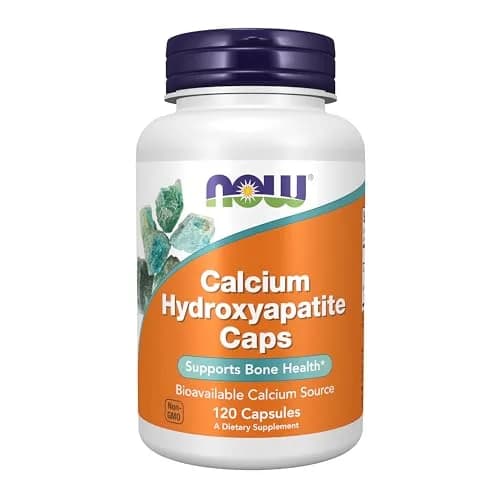 NOW Foods Calcium Hydroxyapatite Caps 120 Count (4.2 oz) | Supports Bone Health thumbnail 1
