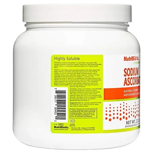 NutriBiotic Sodium Ascorbate Buffered Vitamin C Powder 2.2Lb | Vegan, Non-Acidic, Easy on Digestion thumbnail 6