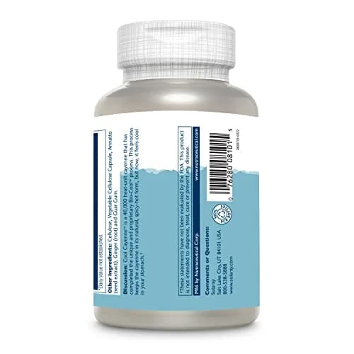 SOLARAY Cool Cayenne Pepper 40,000 HU | Digestion & Circulation Support, Lab Verified, 180 VegCaps thumbnail 8
