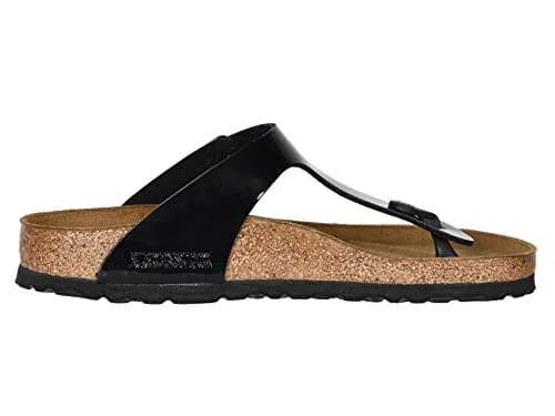 Birkenstock Gizeh - Birko-Flor & Birkibuc Black Patent EU 40 | Comfortable, Supportive Flip-Flops for Women thumbnail 2