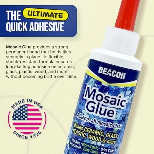 Beacon Mosaic Glue 59ml (2 Fl Oz) | Non-Toxic & Water Resistant for All Tiles & Surfaces thumbnail 6