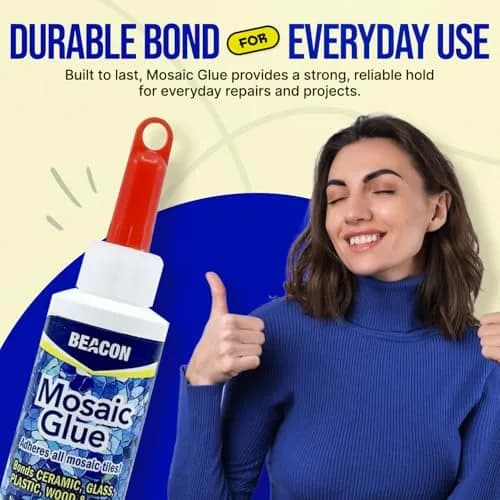 Beacon Mosaic Glue 59ml (2 Fl Oz) | Non-Toxic & Water Resistant for All Tiles & Surfaces thumbnail 7