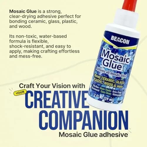 Beacon Mosaic Glue 59ml (2 Fl Oz) | Non-Toxic & Water Resistant for All Tiles & Surfaces thumbnail 2