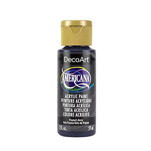DecoArt Americana Acrylic Paint, 2 Fl Oz | Payne's Grey, Matte Finish, Water-Based thumbnail 1