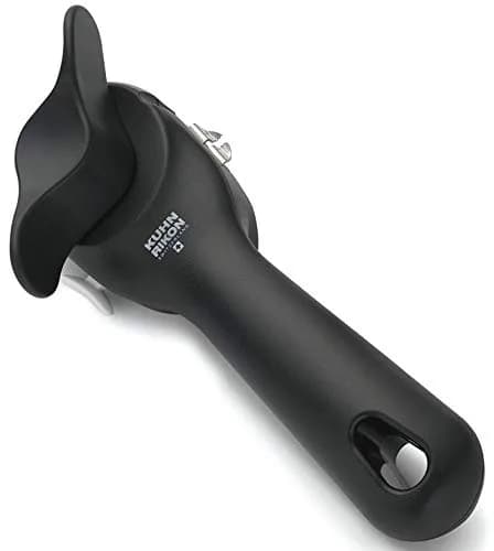 Kuhn Rikon Auto Safety LidLifter Can Opener with Ring Pull, Black 20.5 cm (7.25 x 2.5 x 3.5 inches) | Swiss-Engineered Smooth-Edge Cutting thumbnail 1