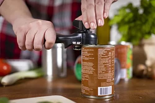 Kuhn Rikon Auto Safety LidLifter Can Opener with Ring Pull, Black 20.5 cm (7.25 x 2.5 x 3.5 inches) | Swiss-Engineered Smooth-Edge Cutting thumbnail 6