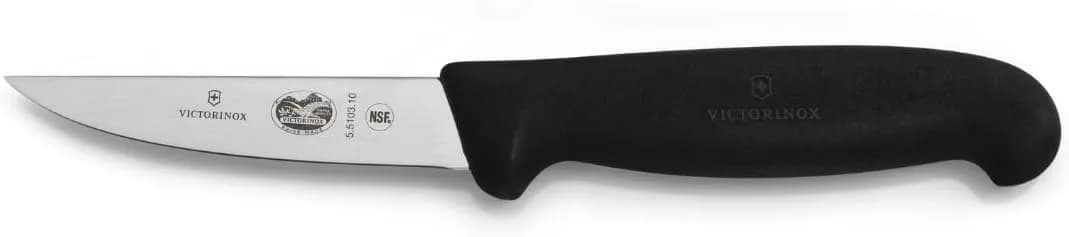 Victorinox 4" Boning Knife with Black Fibrox Handle | All-Steel Blade for Precise Meat Filleting