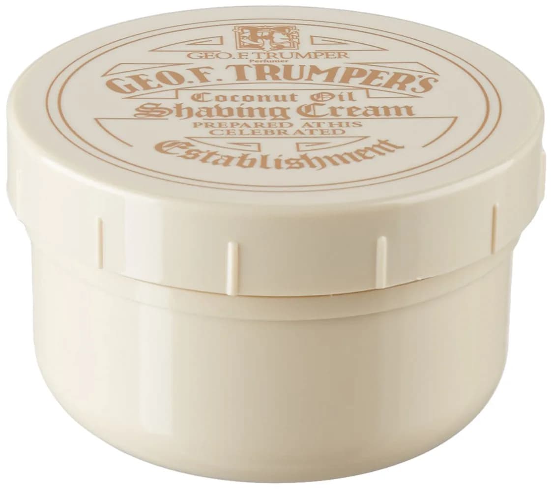 Geo F. Trumper Coconut Oil Soft Shaving Cream 200 g (7 oz) | Glycerine-Based Lather for Soft Skin