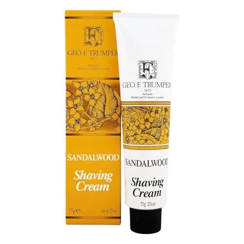Geo F. Trumper Soft Shaving Cream in Tube, Sandalwood 75ml (2.5 Fl Oz) | Glycerin-Based Lather for Normal Skin thumbnail 1