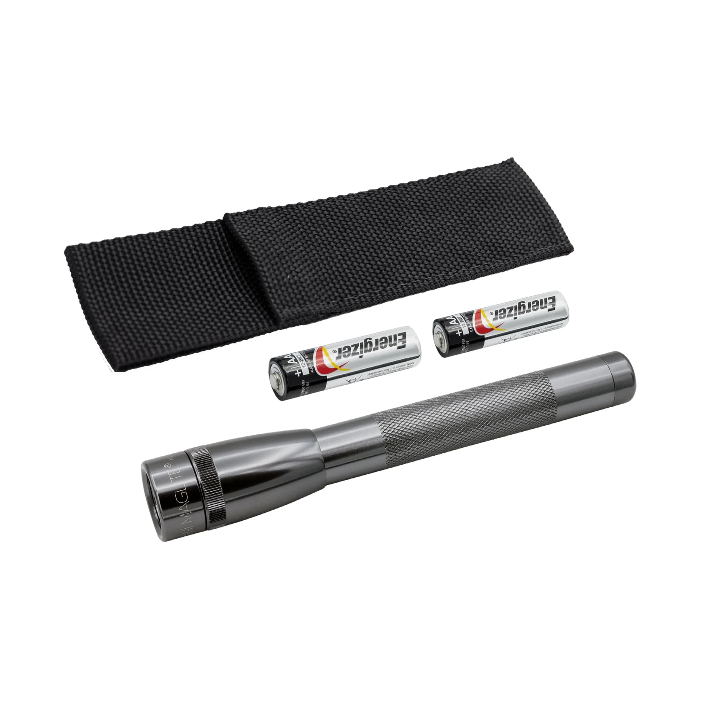 Maglite Mini LED 2-Cell AA Flashlight, Gray | 127 Lumens, 156m Beam, 25hr Runtime - main product image