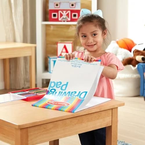 Melissa & Doug 9x12 Drawing Pad 50 Sheets Heavyweight Bond Paper | Large Kids Art Sketchbook for Creative Expression thumbnail 5