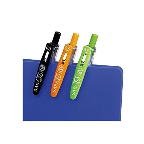 ゼブラ Sarasa Push Clip Gel Ink Pen - 0.5 mm | 10 Vibrant Colors for Office & Notes thumbnail 2