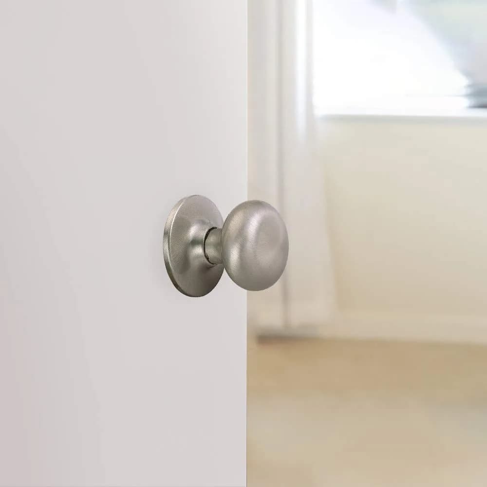 Design House Cambridge Passage Door Knob, Satin Nickel, 2-Way Adjustable, Fits 1.375-1.75 Inch Doors - view 4