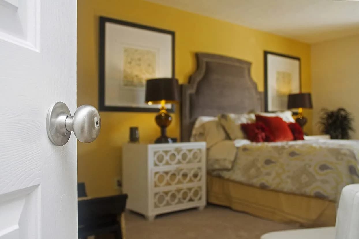 Design House Cambridge Privacy Door Knob, Satin Nickel | ANSI Grade-3 Certified Residential Security - view 6