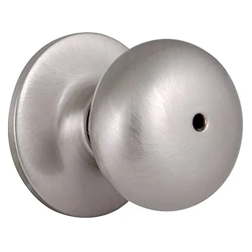 Design House Cambridge Privacy Door Knob, Satin Nickel | ANSI Grade-3 Certified Residential Security thumbnail 7