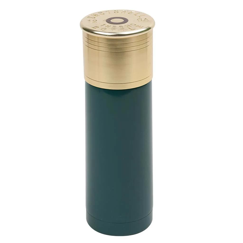 Stansport Bullet Thermo Bottle 25oz | Shotgun Shell Design, Double Wall Insulated, Green