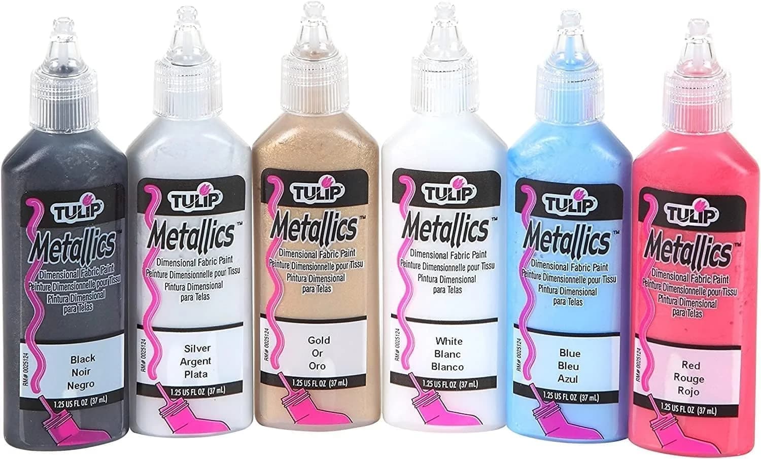 Tulip Puff Fabric Paint, Metallic, 1.25 fl oz (36.88 ml) | Precise, Water-Resistant, Metallic Finish