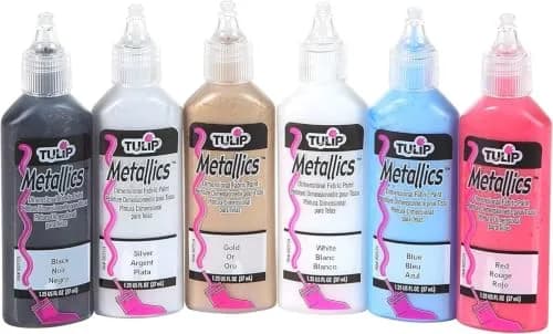 Tulip Puff Fabric Paint, Metallic, 1.25 fl oz (36.88 ml) | Precise, Water-Resistant, Metallic Finish thumbnail 1