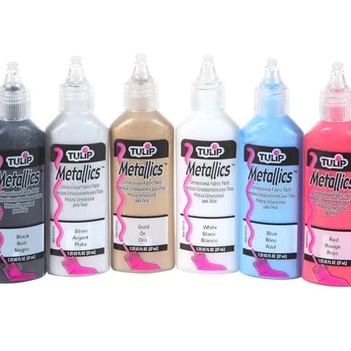 Tulip Puff Fabric Paint, Metallic, 1.25 fl oz (36.88 ml) | Precise, Water-Resistant, Metallic Finish thumbnail 4