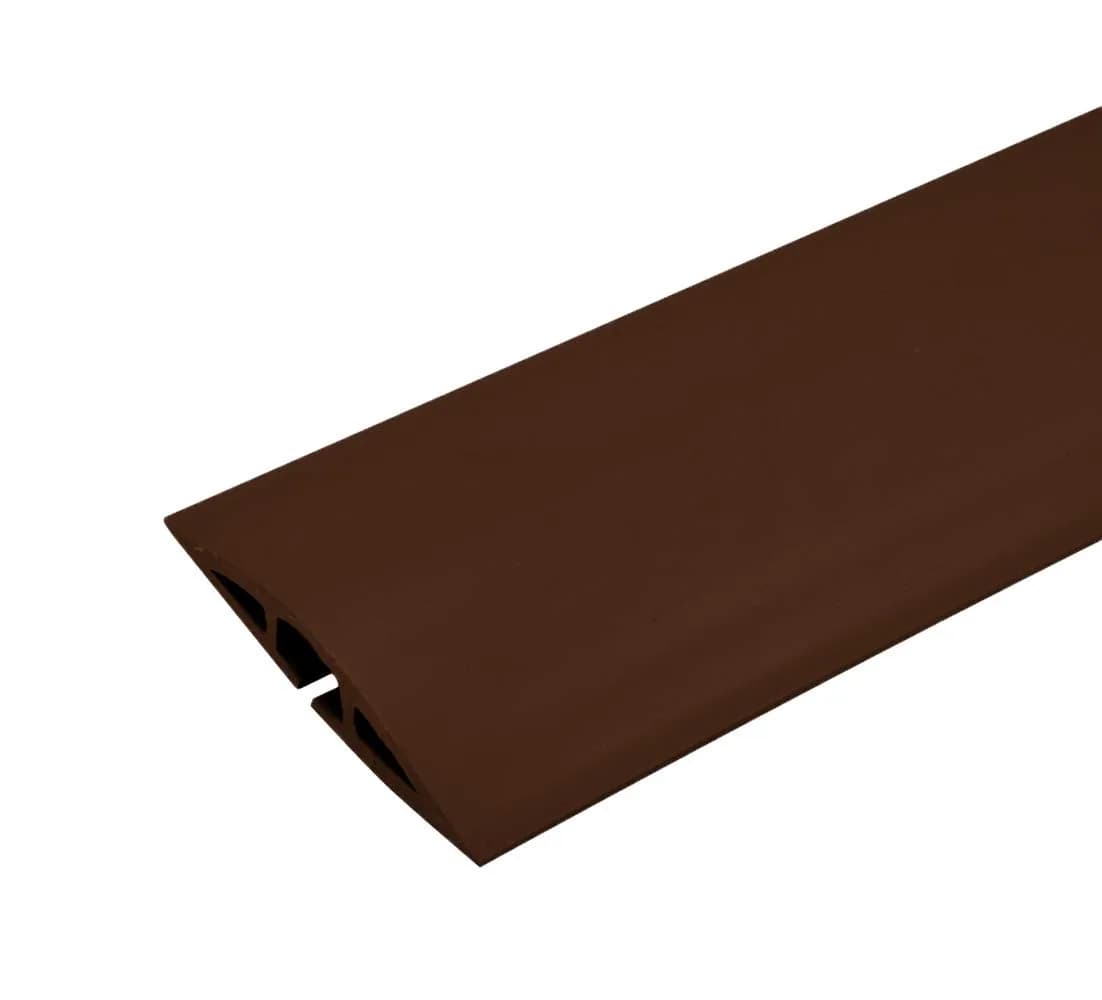 Wiremold Corduct 15 ft (4.57 m) Over Floor Cord Cover Brown | Trip-Free Cable Management — Brown