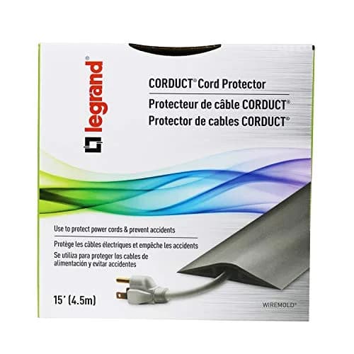 Wiremold Corduct 15 ft (4.57 m) Over Floor Cord Cover Brown | Trip-Free Cable Management thumbnail 6