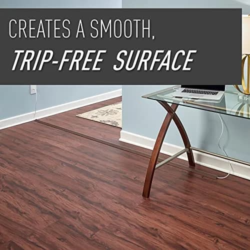 Wiremold Corduct 15 ft (4.57 m) Over Floor Cord Cover Brown | Trip-Free Cable Management thumbnail 2