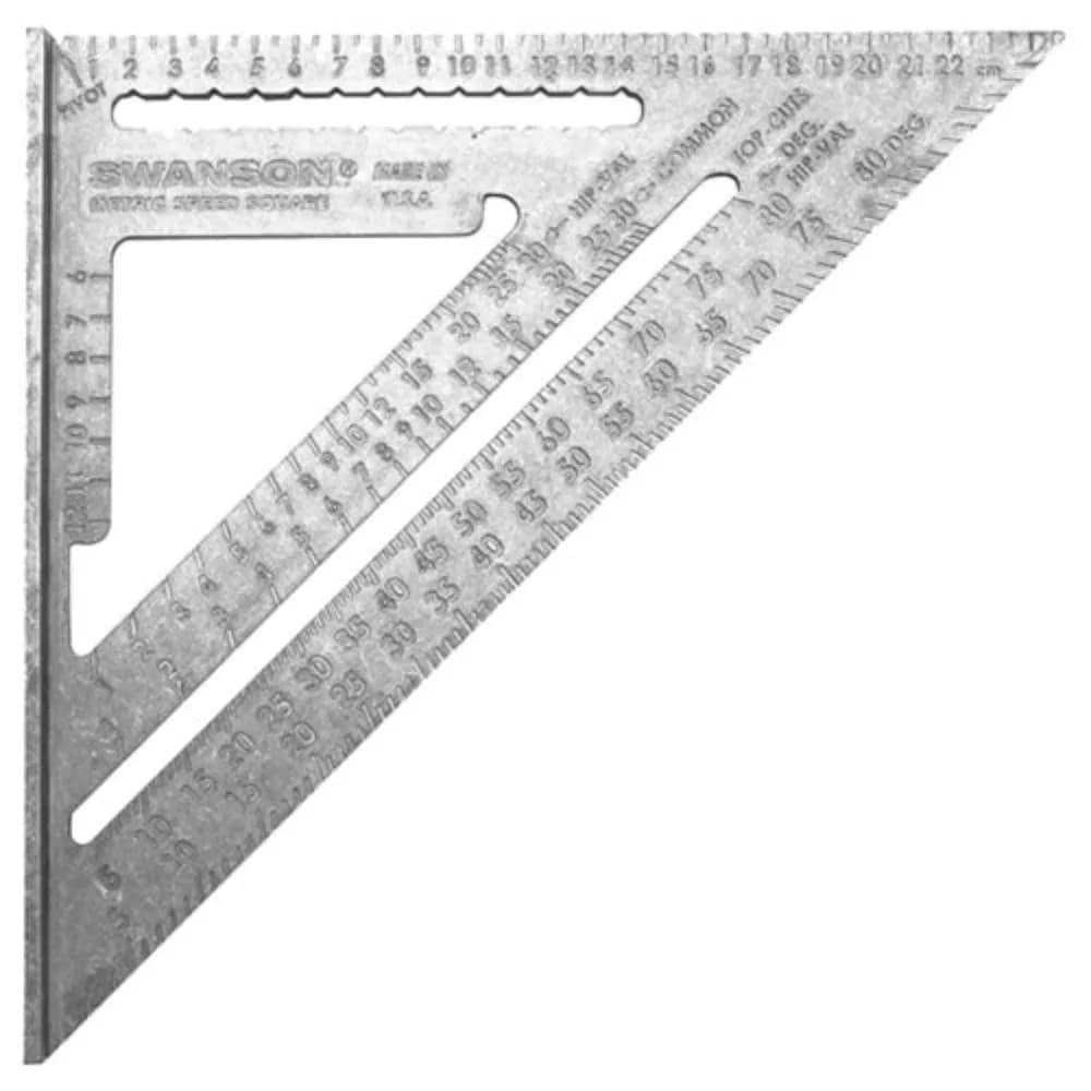 Swanson NA202 9.8 Inch Metric Speed Square Layout Tool - Die-Cast Aluminum - main product image