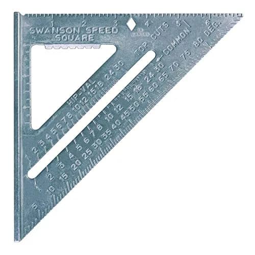 Swanson Tool Co., Inc Speed Square Aluminum 7.2 inches Blue | Accurate Layout Tool for Carpenters thumbnail 1