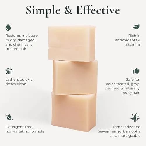 J·R·LIGGETT'S Natural Shampoo Bar 3.5 oz (1-pack) | Moisturizing Hair Formula for Dry, Damaged Hair thumbnail 3