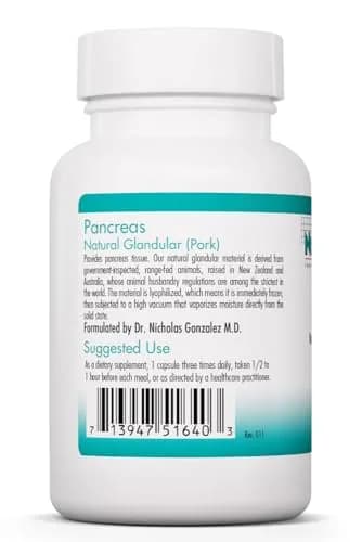 Allergy Research Group Pancreas Pork, Freeze Dried Digestive, 60 Count | Supports Digestive Enzymes & Glandular Bioactivity thumbnail 3