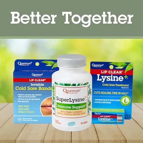Quantum SuperLysine+ 1500mg L-Lysine Tablets | Immune & Lip Support, 90 Count thumbnail 7