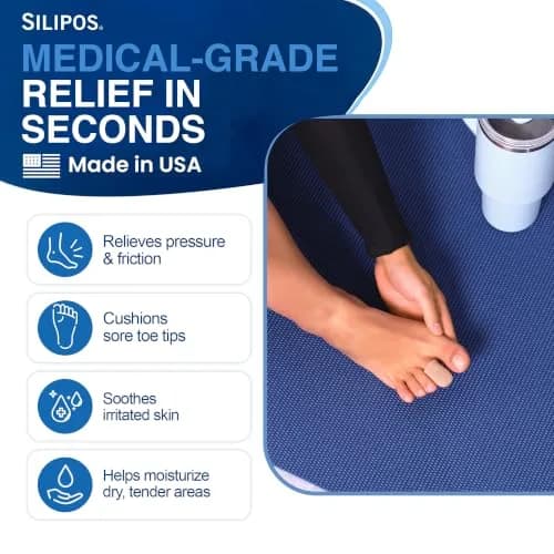 Silipos Digital Cap Gel Toe Cap for Corns & Ingrown Nails 8 Pack | Reusable Toe Protection for Sore & Injured Toes thumbnail 2